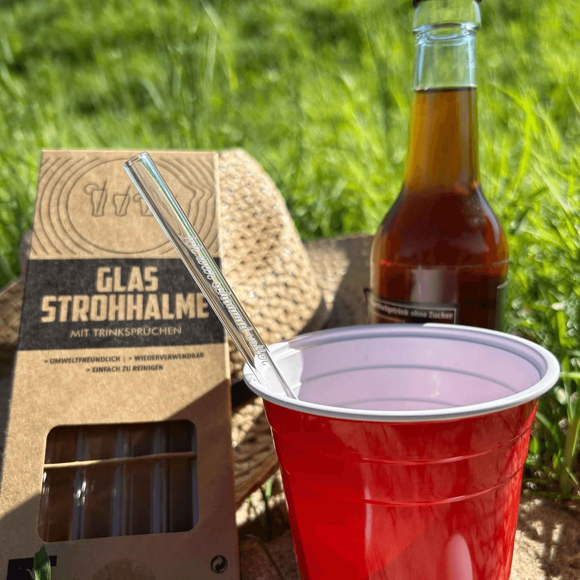 10x Glasstrohhalme mit verschiedenen Trinksprüchen - Image 5
