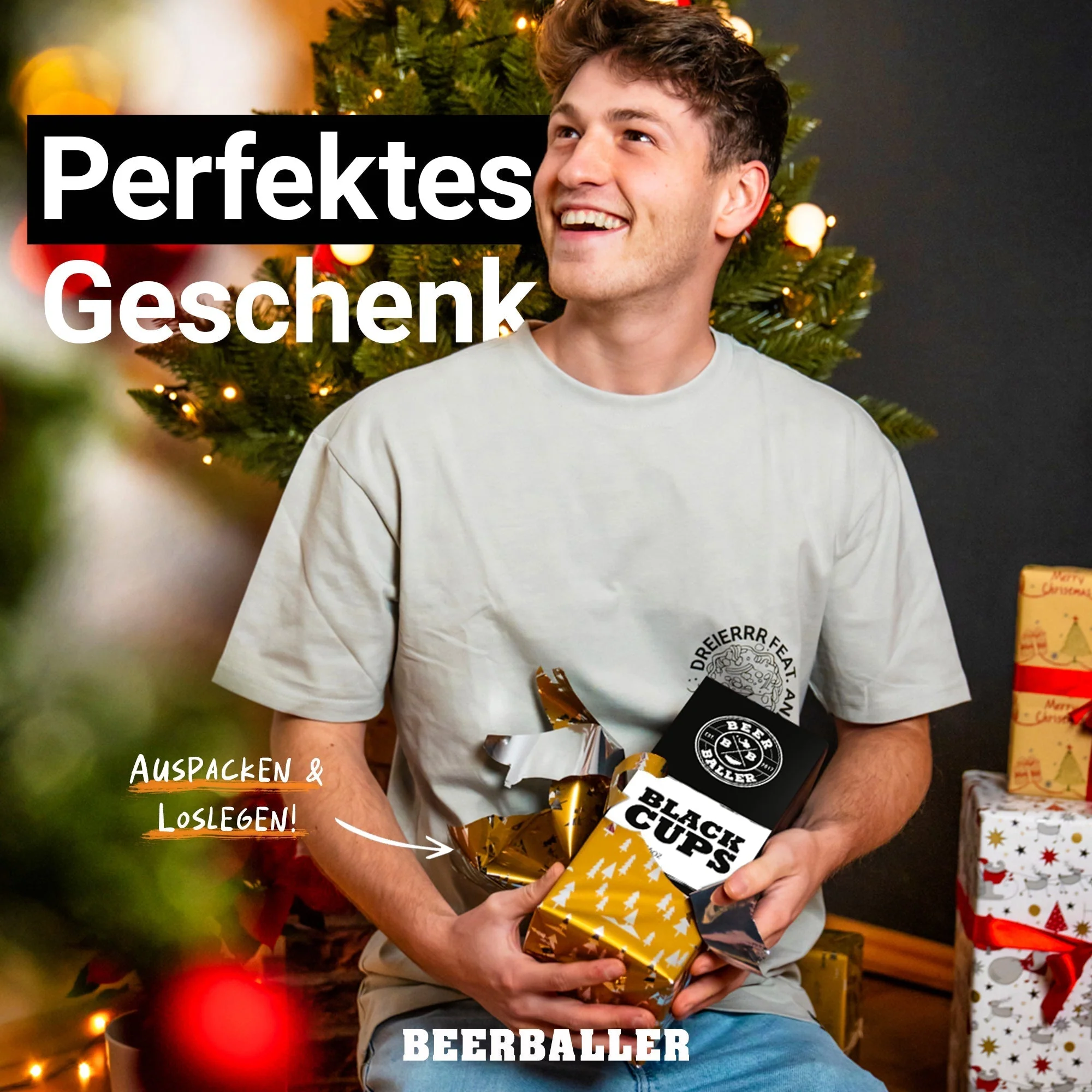 Beer Pong Becher Set Schwarz - Image 8